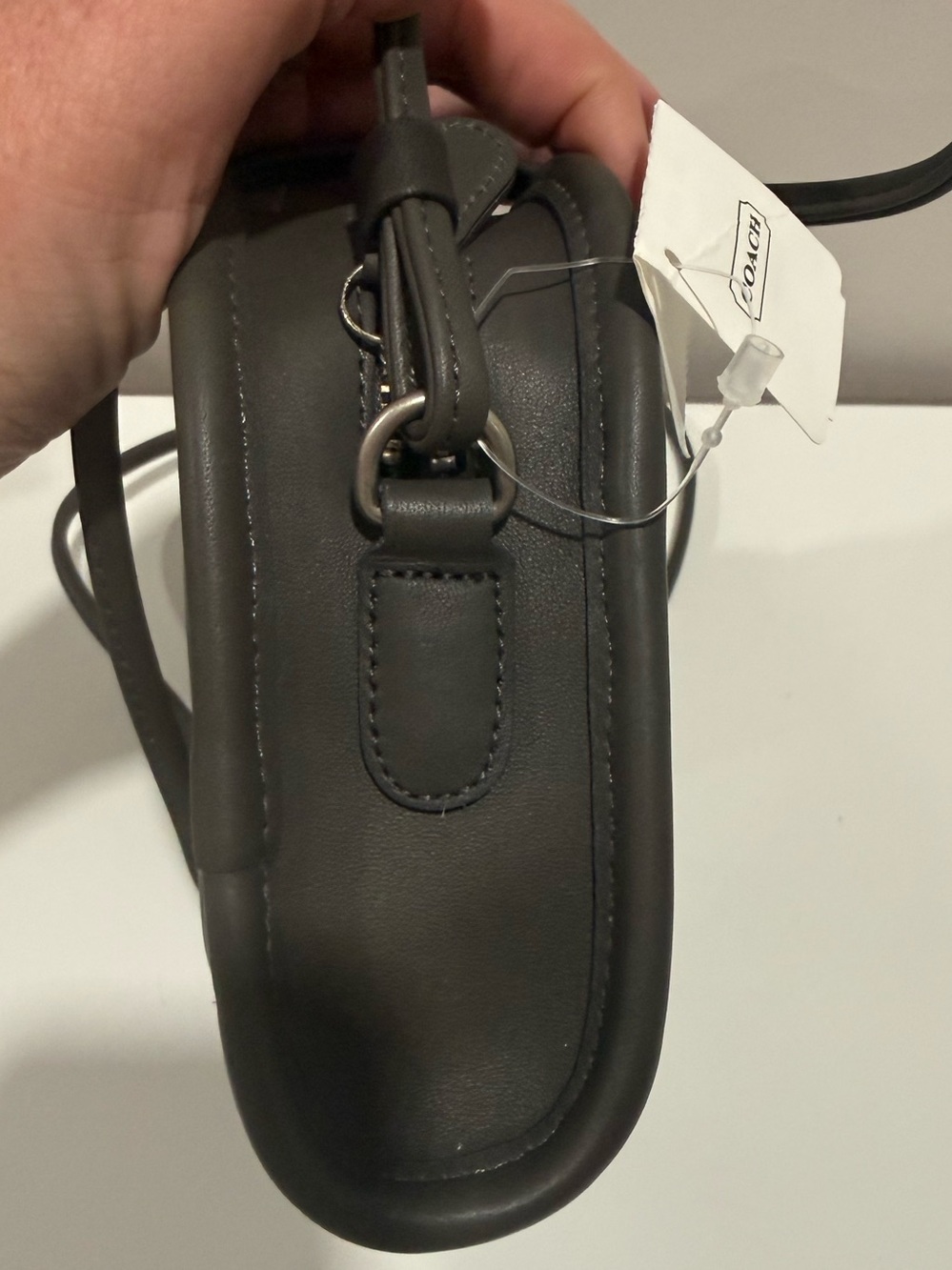 NWT Vintage 1998 Coach Abbie 9017  Dark Gray with Nickel Hardware Deadstock - Picture 12 of 16